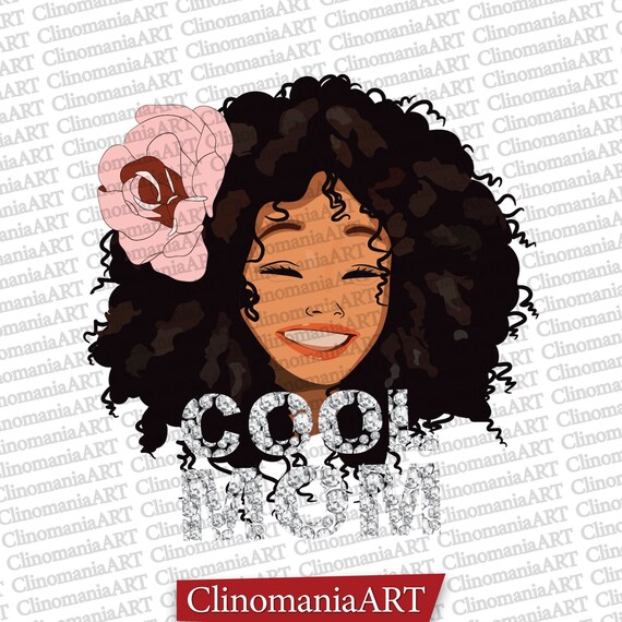 Cool Mom Svg Mother's Day Svg Afro Mom Svg Mom Life Etsy