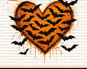 Halloween Bats Brushstroke Png, Retro Halloween Png, Spooky Season Png, Halloween Gothic Png,  Bats Shirt Png, Flying Bats Png, Trendy Png