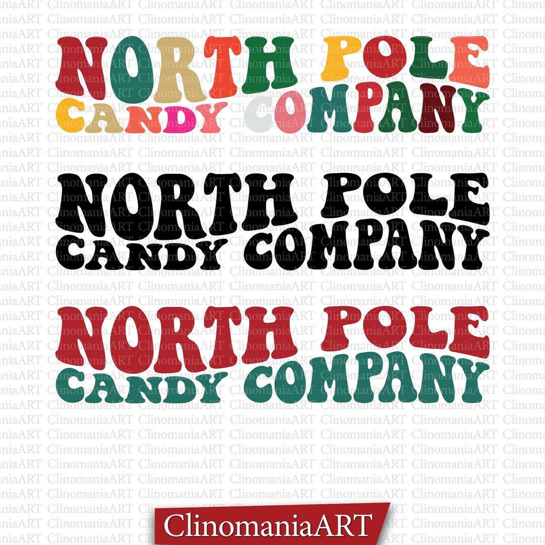 North Pole Candy Company Svg North Pole Svg Christmas Svg - Etsy Singapore