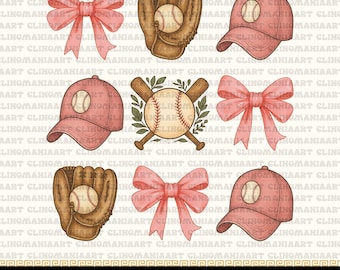 Pink Coquette Baseball Png, Baseball Mom Png, Baseball Lover Png, Baseball Shirt Png, Retro Baseball Png, Baseball Season Png, Mother's Day