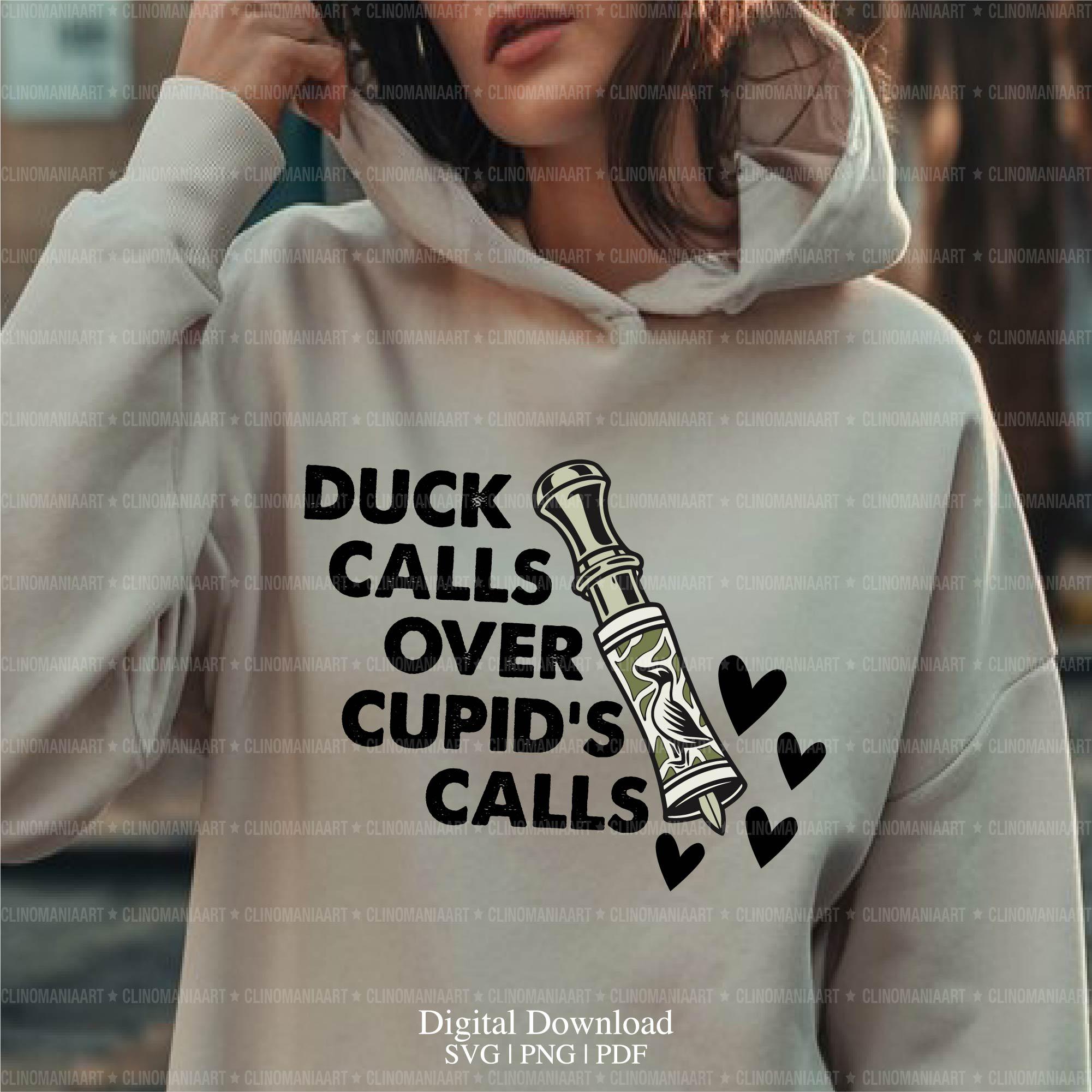 Duck Calls Over Cupid's Call Svg, Valentines Duck Hunting Svg, Boys ...
