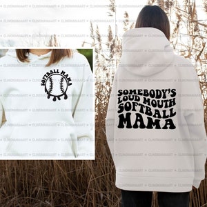 Somebody's Loud Mouth Softball Mama Svg, Softball Mama Png, Softball Fan Svg, Softball Mom Svg, Cheer Mama Svg, Sport Mom Svg, Softball Png image 2