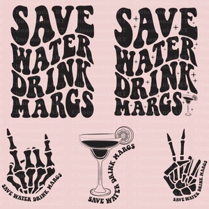 Save Water Drink Margs Svg, Funny Alcohol Svg, Sarcastic Svg, Funny Quote Svg, Summer Design Svg, Snarky Svg, Margs Png, Summer Vibes Svg