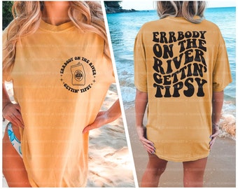 Errbody On The River Getting Tipsy Svg, River Shirt Svg, Funny Quote Svg, Summer Svg, Lake Png, Camper Life Svg, Trendy Summer Svg