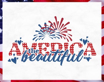 America Beautiful Png, 4th Of July Png, Retro America Png, Patriotic Png, Independence Day Png, Fourth of July Png, Sublimation Design