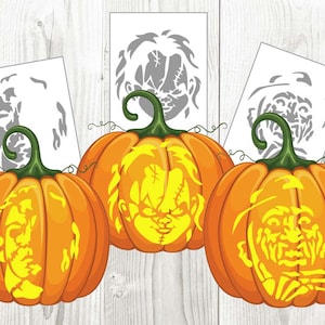 Terrifier Pumpkin Stencil - Etsy
