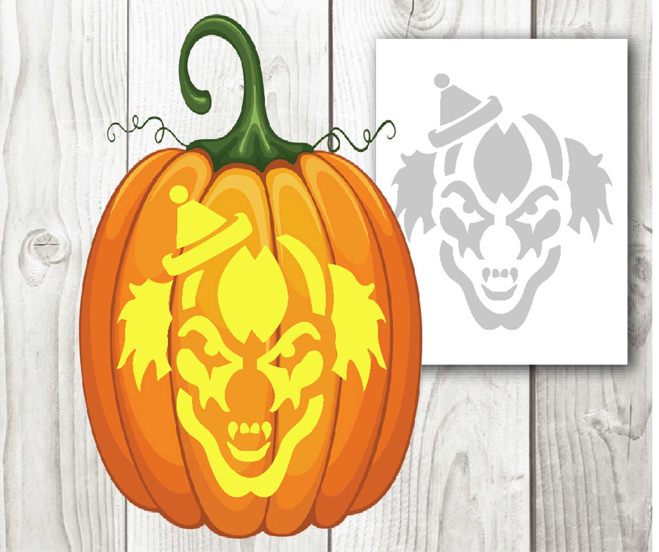 Scary Clown Jack O Lantern Patterns