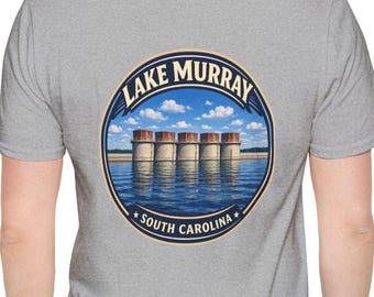 Camiseta del lago Murray / Camiseta con logo de Silo / Camiseta unisex de estilo suave / Camiseta del lago Murray, Carolina del Sur / Camiseta de la vida en el lago / Camiseta de Carolina del Sur / Camiseta para navegar