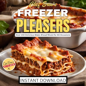 Las mejores recetas de comidas congeladas, comidas preparadas con anticipación, comidas congeladas para mamás primerizas, comidas para familias necesitadas, descarga instantánea, recetas fáciles