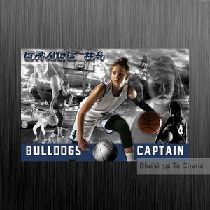Custom Professional Basketball Poster from photo with Matte finish