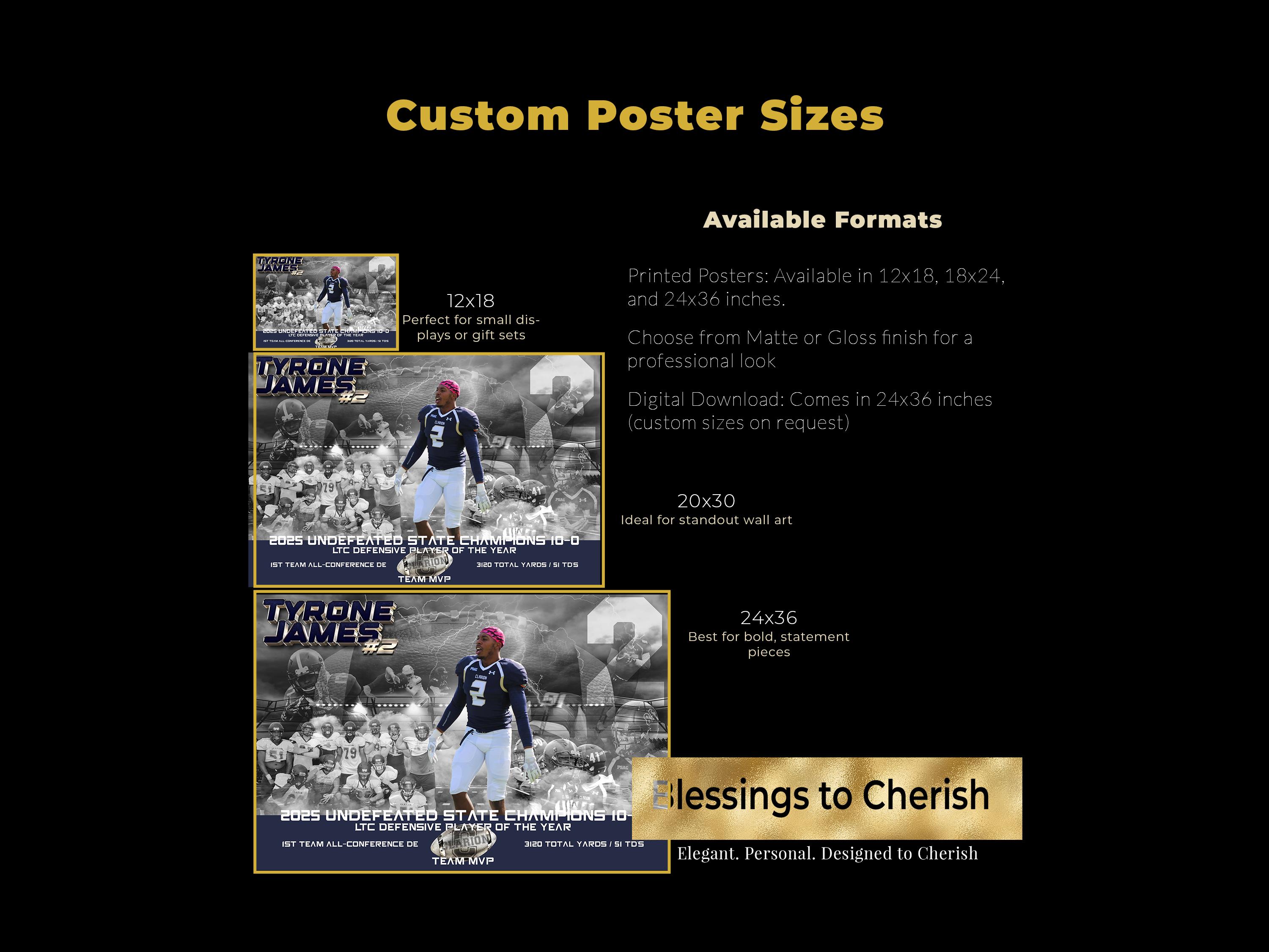 Personalized Team Photo Poster Set: Individual Player Posters + Free ...