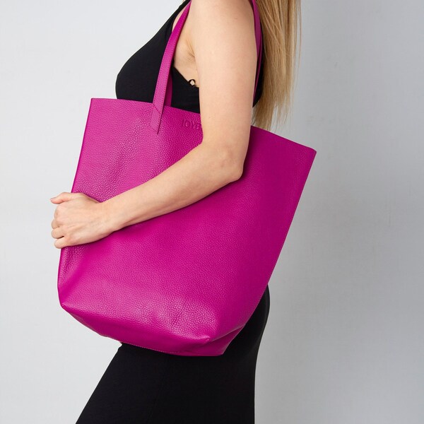 Hot Pink Tote Bag Etsy