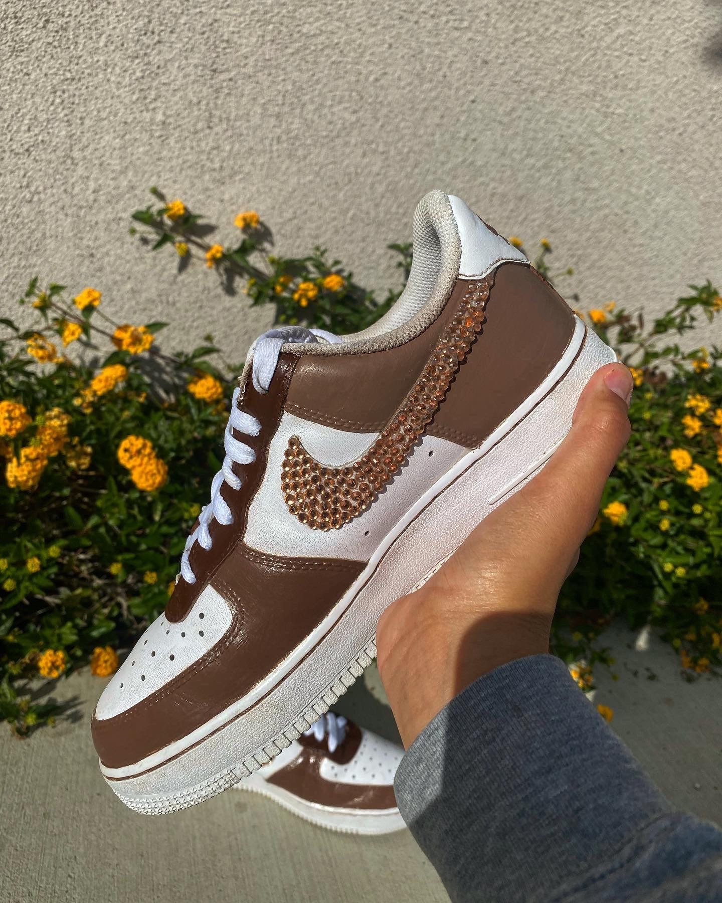 brown painted airforces