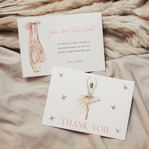 Ballerina Thank You - Etsy