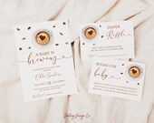 Coffee Baby Shower Invitation Set: A Baby is Brewing Digital Invite
