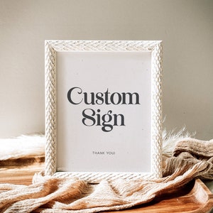 Modello di cartello personalizzato moderno e minimalista per Baby Shower, cartello personalizzato per addio al nubilato, Bebe in arrivo, cartello stampabile 8x10, Fleur