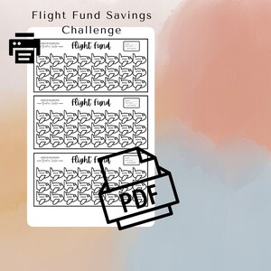 Digital Flight Fund Savings Challenge Tracker