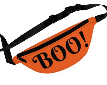 BOO! Orange Halloween Fanny Pack