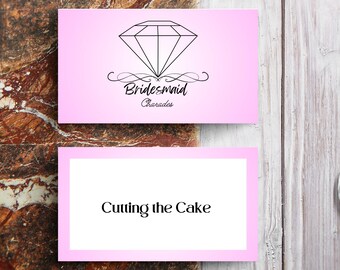 Clean Bachelorette Party Games Bridesmaid Charades Clean Bridal Shower Game Break the Ice with the In-Laws Game for all Ages Travel Size