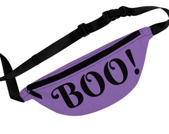 BOO! Purple Halloween Fanny Pack