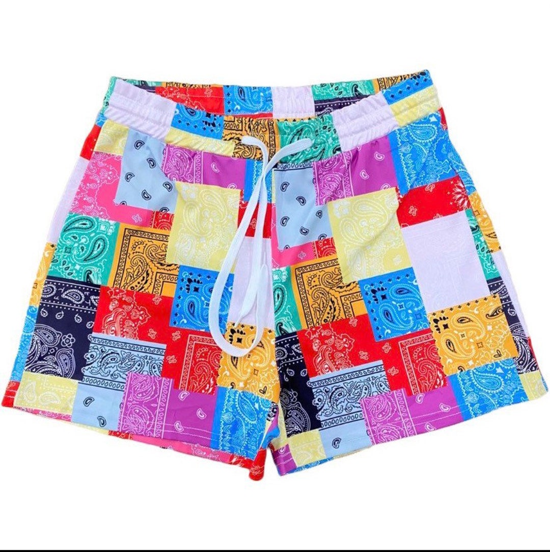 Multiple Color Bandana Shorts - Etsy | Shortys