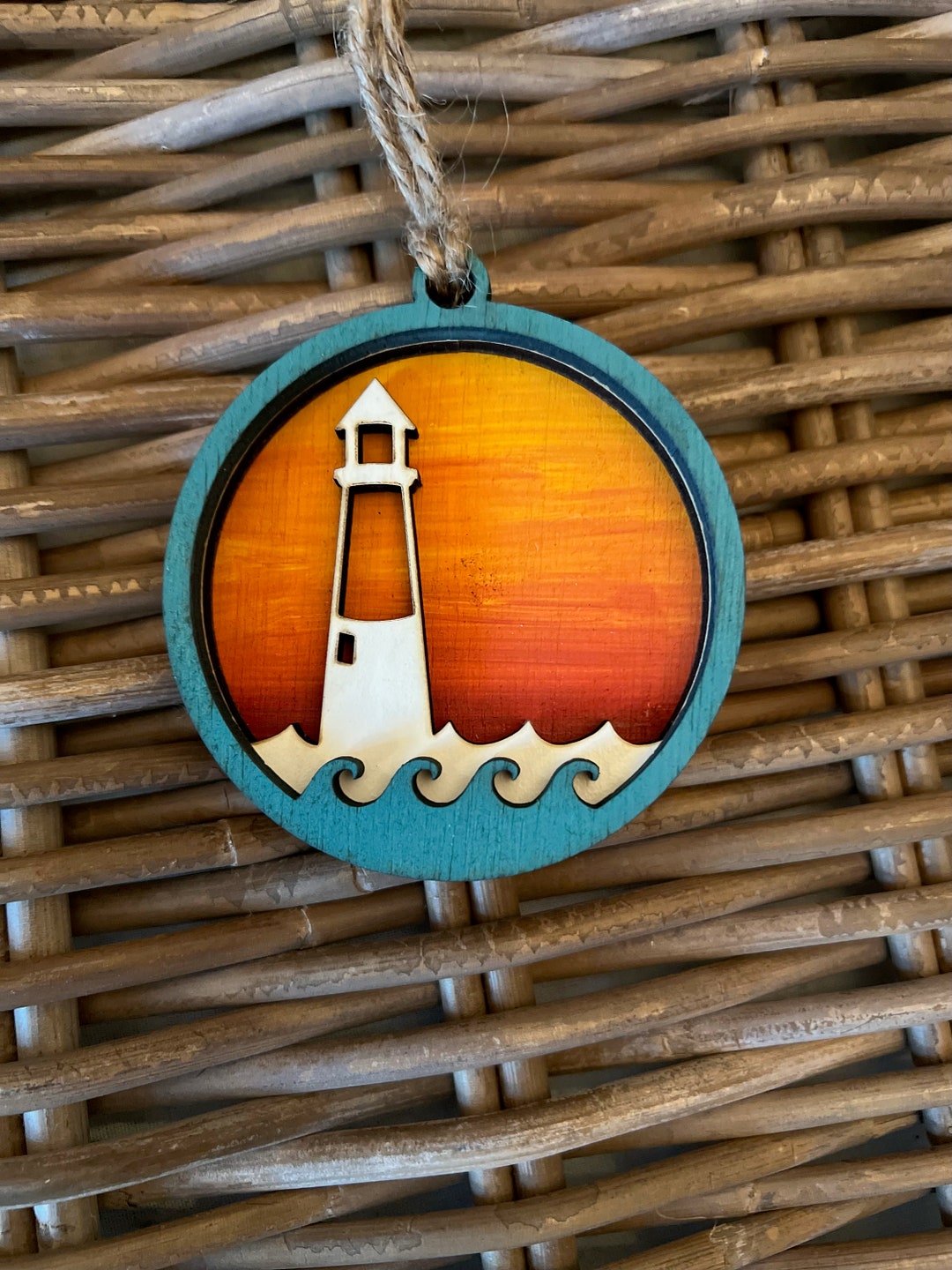 Lighthouse Ornament, Lighthouse, Beach, Beach Ornament, Coastal, Custom