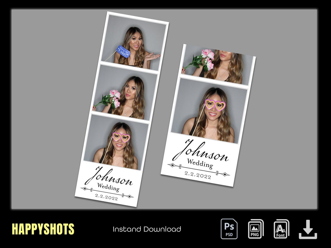 Simple and Modern 2x6 Photo Booth Strip Modern Photo Booth Etsy Australia