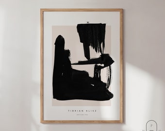 Schwarz Weiß Wand Kunst | DIGITALER DOWNLOAD | Abstrakter Druck | Druckbare Wandkunst | Minimal Kunst | Skandinavische Kunstdrucke | Poster |