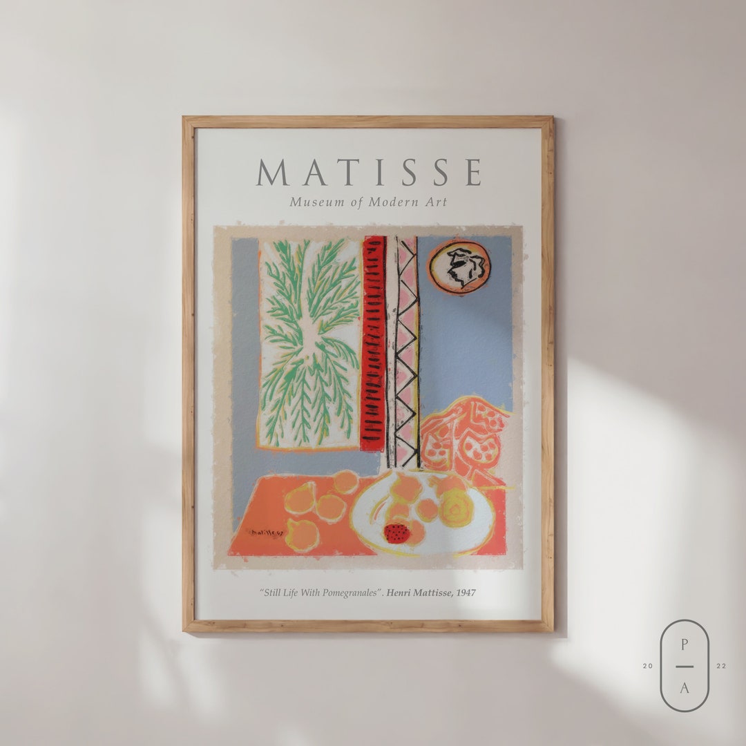 Matisse Print | Framed Wall Art | Exhibition Poster | Trendy Prints ...