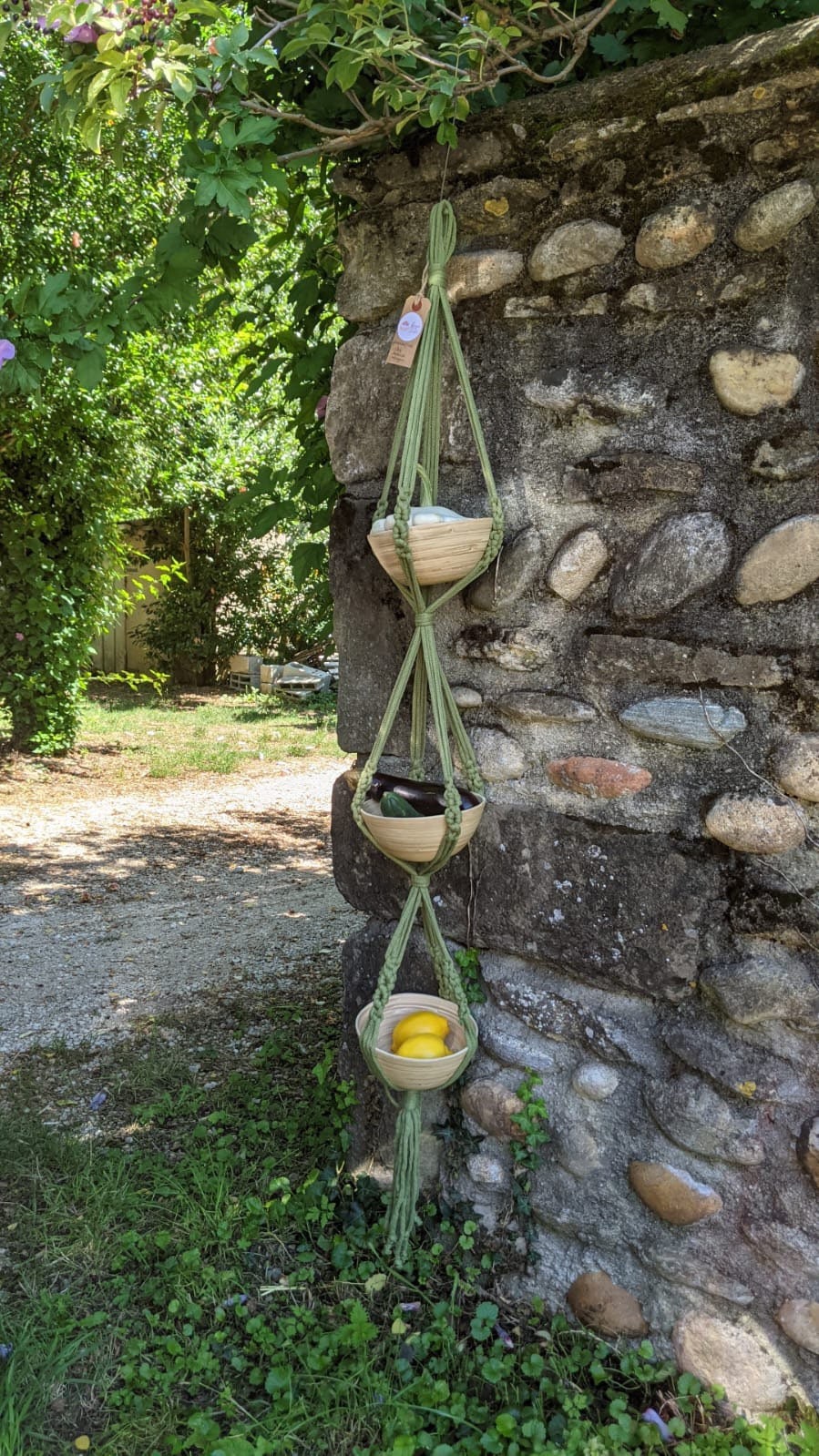 Suspension en Macramé