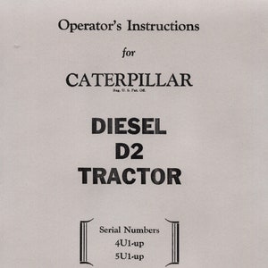 Caterpillar D2 Operator Manual