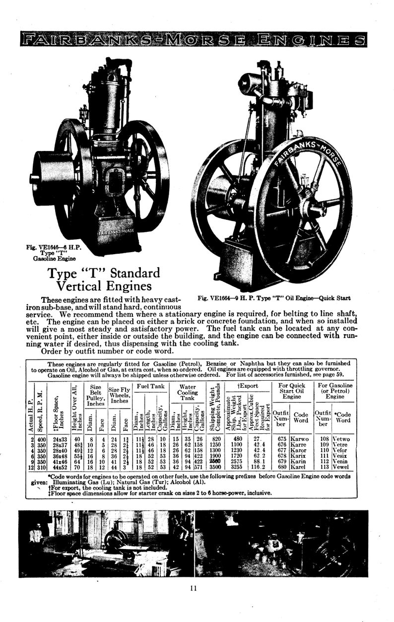Fairbanks-morse Type H and T Engines - Etsy