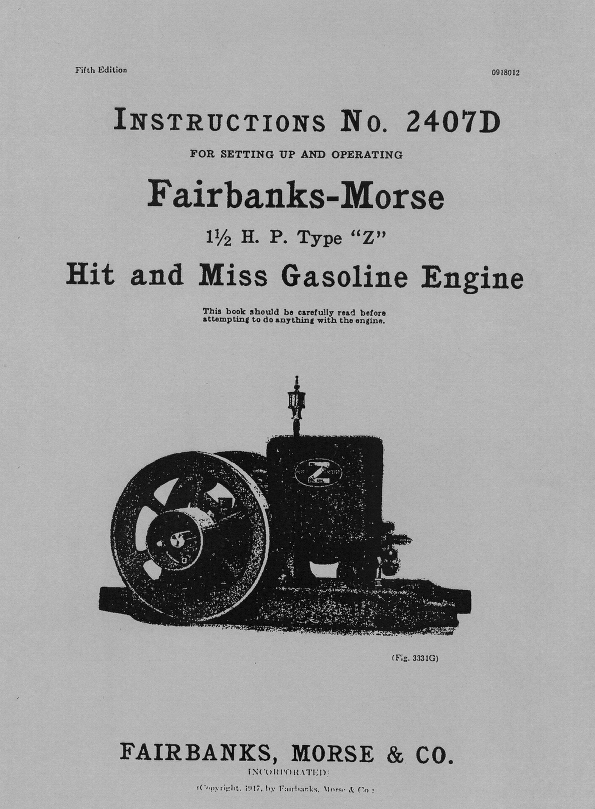 Fairbanks & Morse Co. Book Binding Press