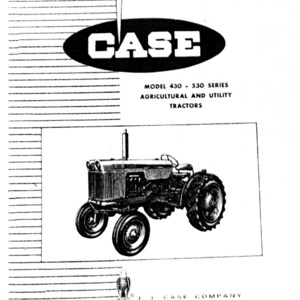 Case Tractors Model 430 - 530 Manual