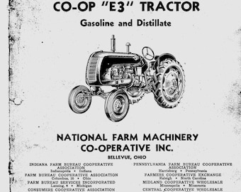 CO-OP E3 Traktor Reparatur Teileliste