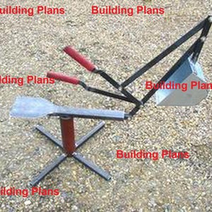 Toy Backhoe Sand Digger Beach Toy BUILDING PLANS