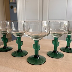 Libbey Cactus Margarita Glasses - Set of 5
