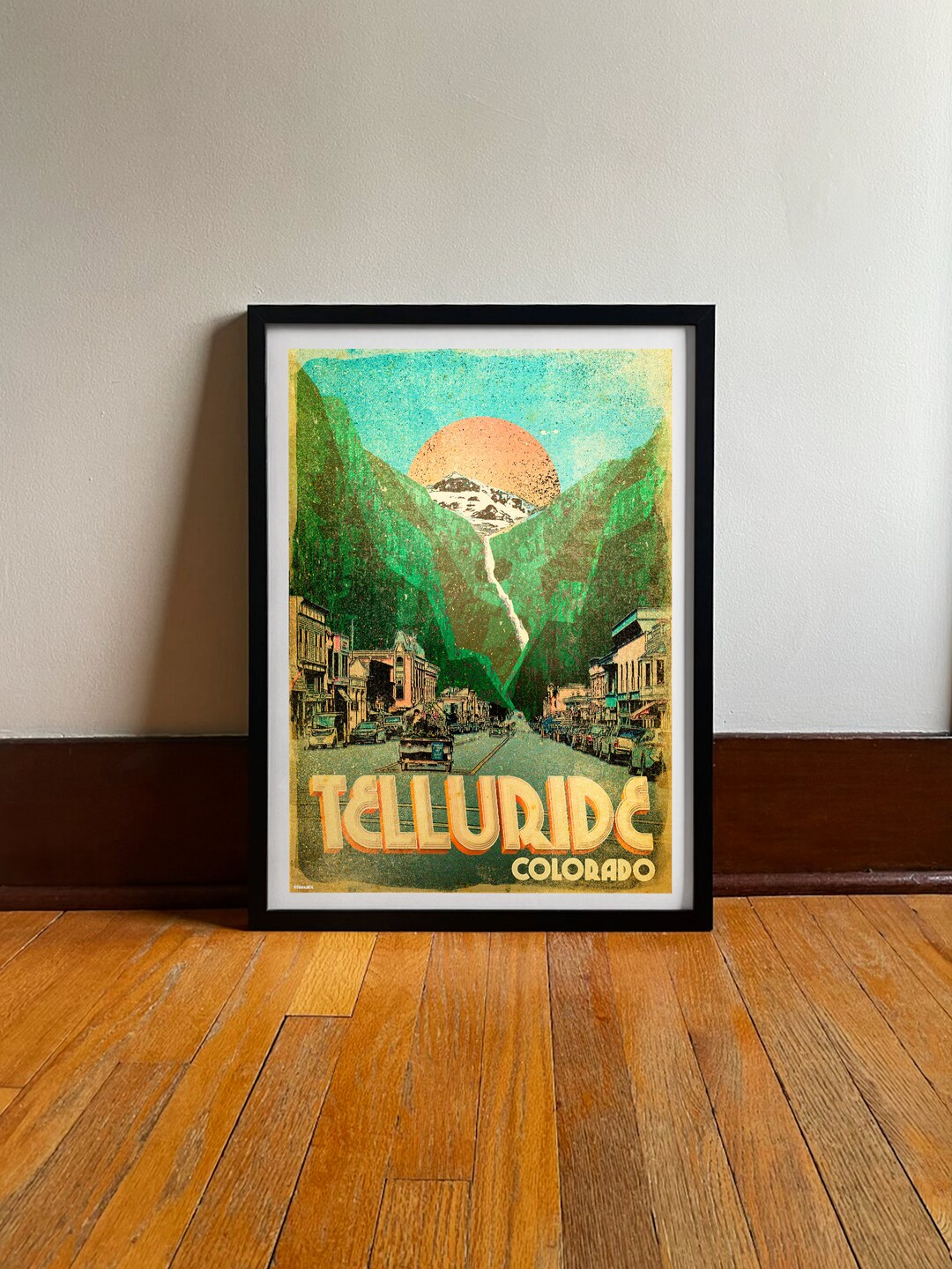 Telluride Colorado Travel Poster: Vintage Rocky Mountains Art Print - Etsy