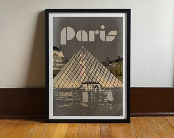 Paris | France | Louvre | Travel Poster | Art Print