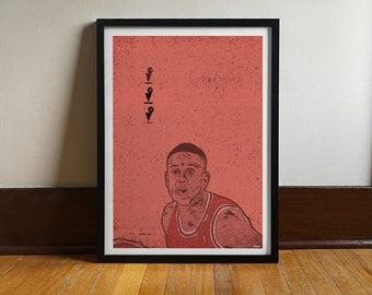 BJ Armstrong | Chicago Bulls | NBA Art | 90s Nostalgia | 90s Vibes