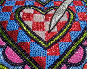 Erzulie Dantor - Drapo Vodou by Valentin Valris - Made in Haiti