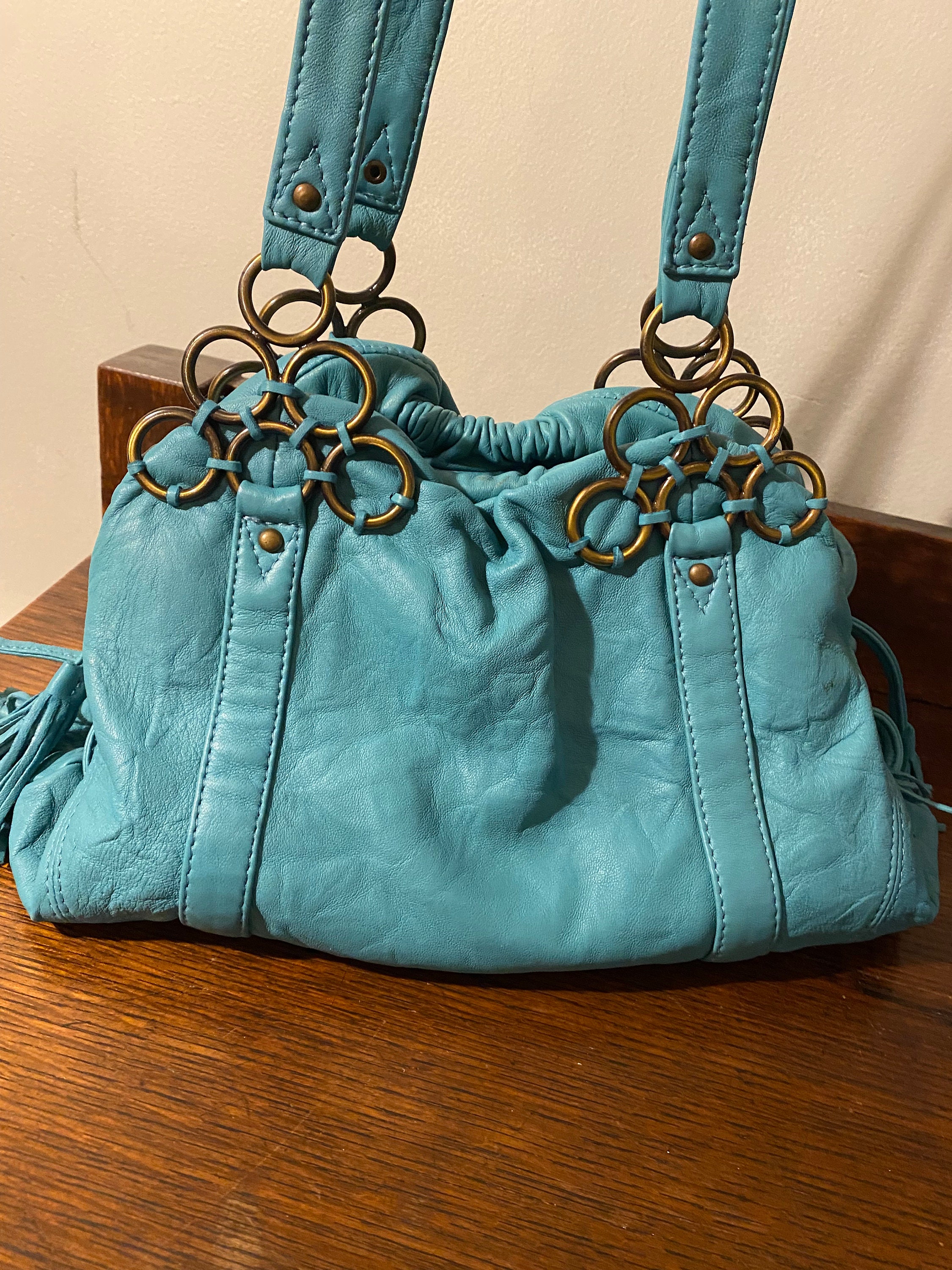 バッグ 90s archive EMPORIO ARMANI Leather Bag Emporio Armani Vintage 90s Archive Double Breasted Calf