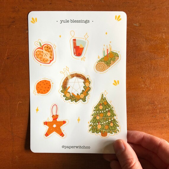 Yule Blessings // Witch Sabbat 2022/2023 Planner Stickers | Etsy