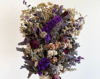 Lavender Dried Flowers Bouquet l Boho Wedding Bouquet l Gift For Her