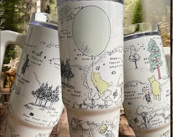Winnie the Pooh Tumbler: Classic Sublimated Stainless Steel Cup