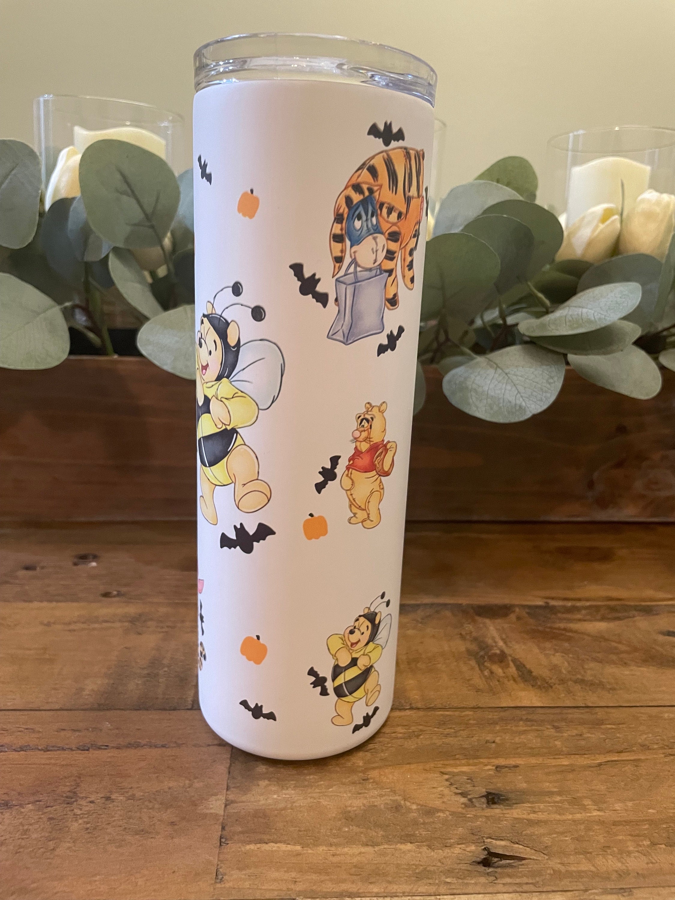 Pooh Tumbler, 16oz Glass Can – Designs by Noelly