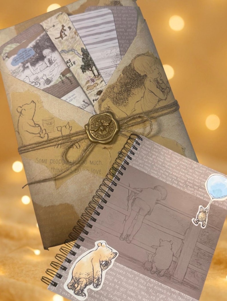 Winnie the Pooh Notebook & Pen Set: Vintage Illustration, Gift Wrapped ...