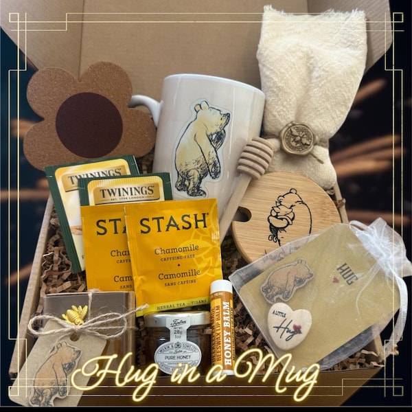 Winnie the Pooh Hug in a Box: Honey Gift Set / Vintage Pooh Care Package