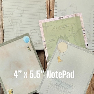 Vintage Winnie the Pooh Notepad: Classic Stationery, 5 Adorable Styles