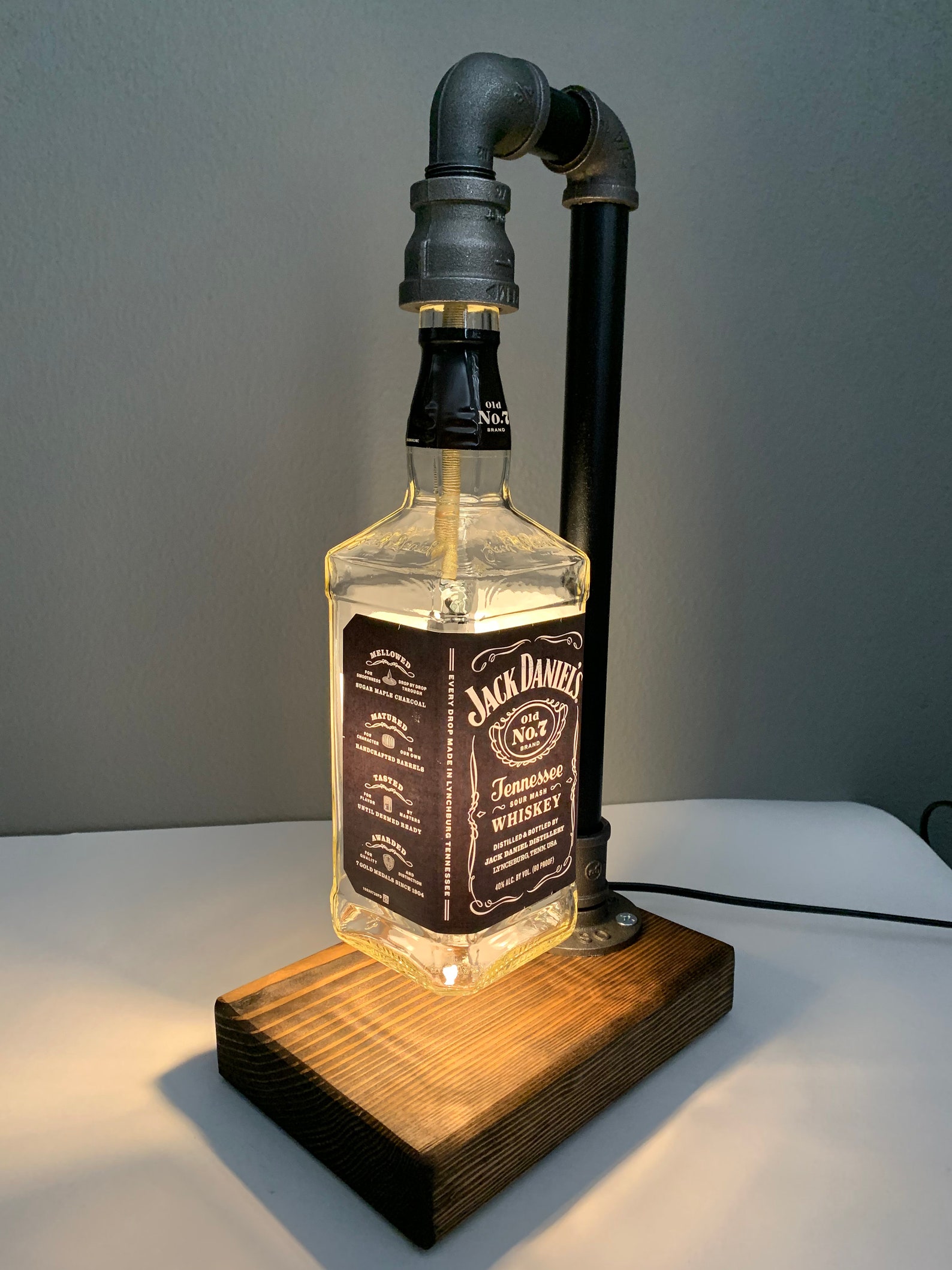 Jack Daniel's Lamp Old No 7 Jack Daniel's Gift Etsy
